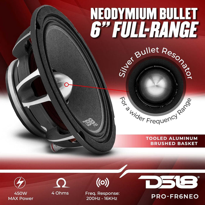 DS18 PRO-FR6NEO 6.5" Full-Range Loudspeaker