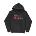 Image description: A black hoodie featuring a bold graphic print of the phrase "The Heartbeat of America" in Chevrolet's signature font.