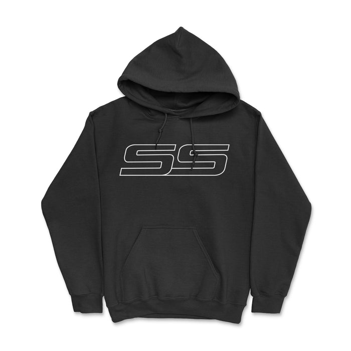 Trailblazer SS TBSS Hoodie: Unleash your passion for the iconic Chevy Trailblazer SS with this comfortable and stylish hoodie. Ideal for enthusiasts, the design proudly showcases the iconic TBSS logo, blending rugged durability with urban flair. Elevate your wardrobe with this tribute to the power and legacy of the Chevrolet Trailblazer SS. Alt text provided for accessibility.